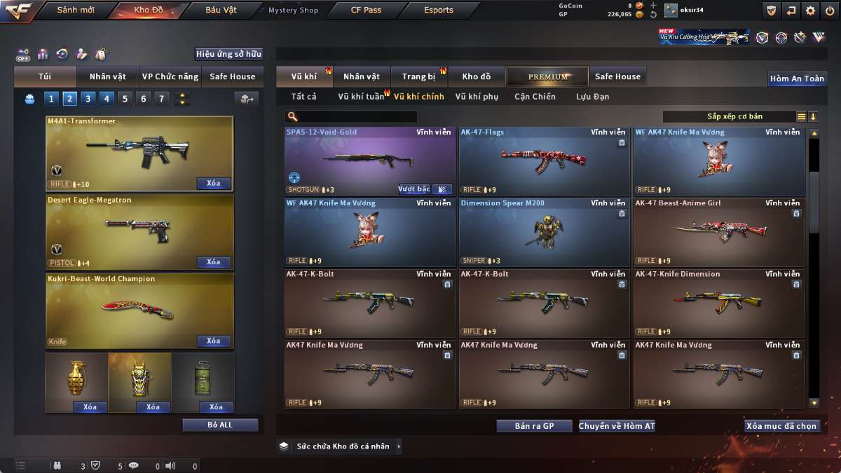 shop acc cf uy tin gia re